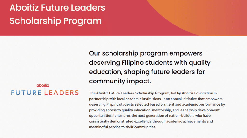 Aboitiz Scholarship 2024-2025 Application | Apply now