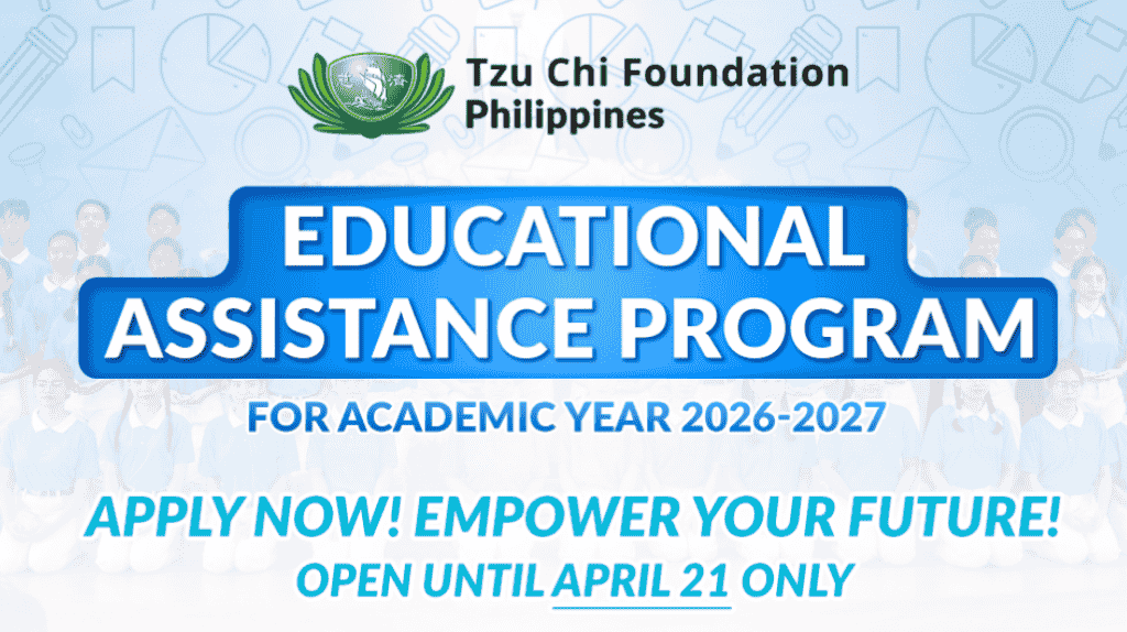 Tzu chi Foundation Scholarship 2026-2027 Application | Apply Now