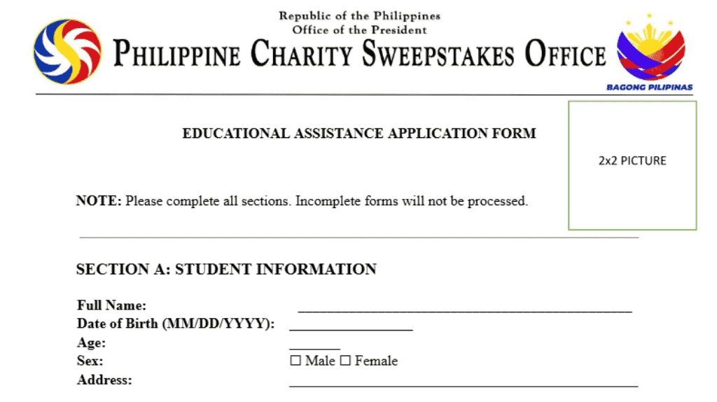 PCSO Educational Assistance 2025-2026 Application | Apply Now