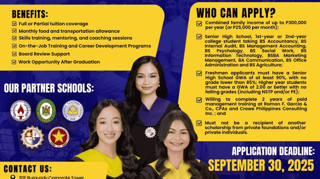 Youth Excellence Scholarship (Yes) Program AY 2025-2026